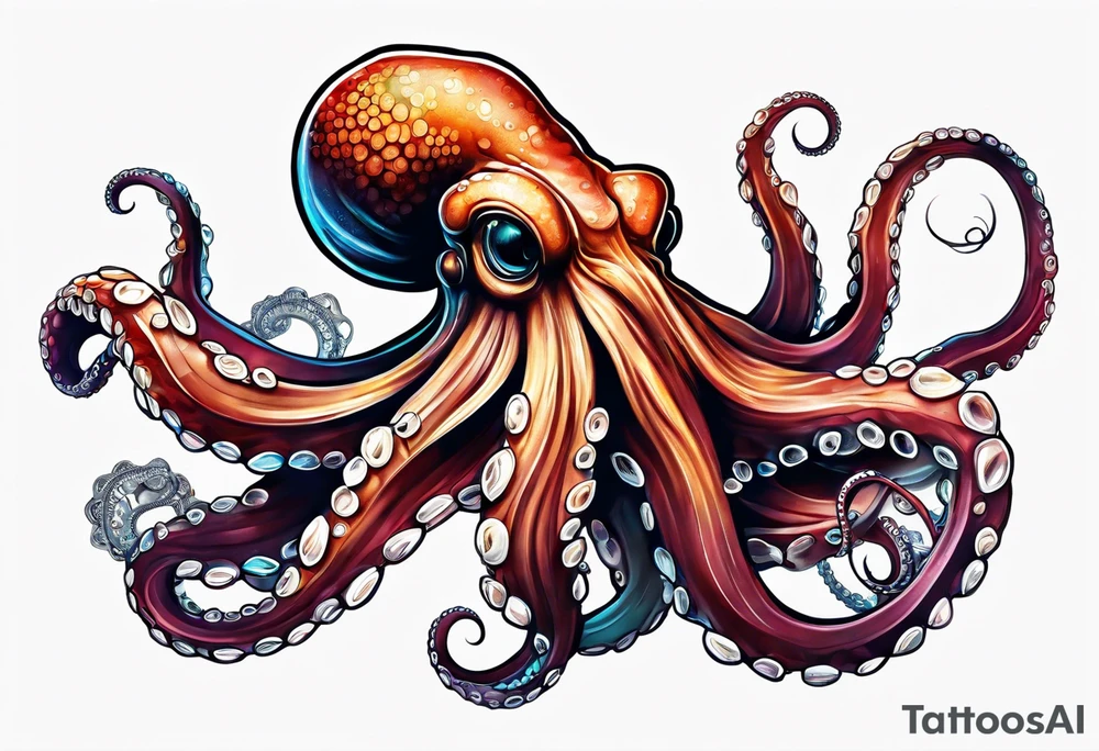 Octopus, diesel engine tattoo idea