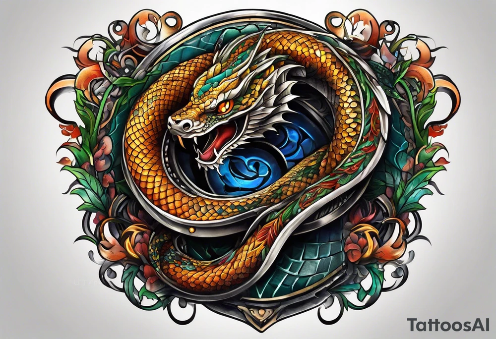serpent tattoo idea