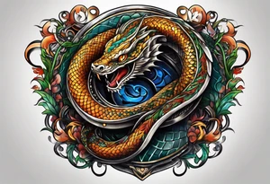 serpent tattoo idea