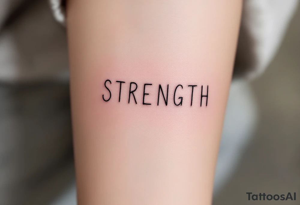 STRENGTH tattoo idea