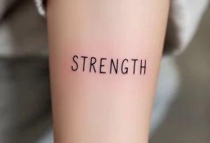 STRENGTH tattoo idea