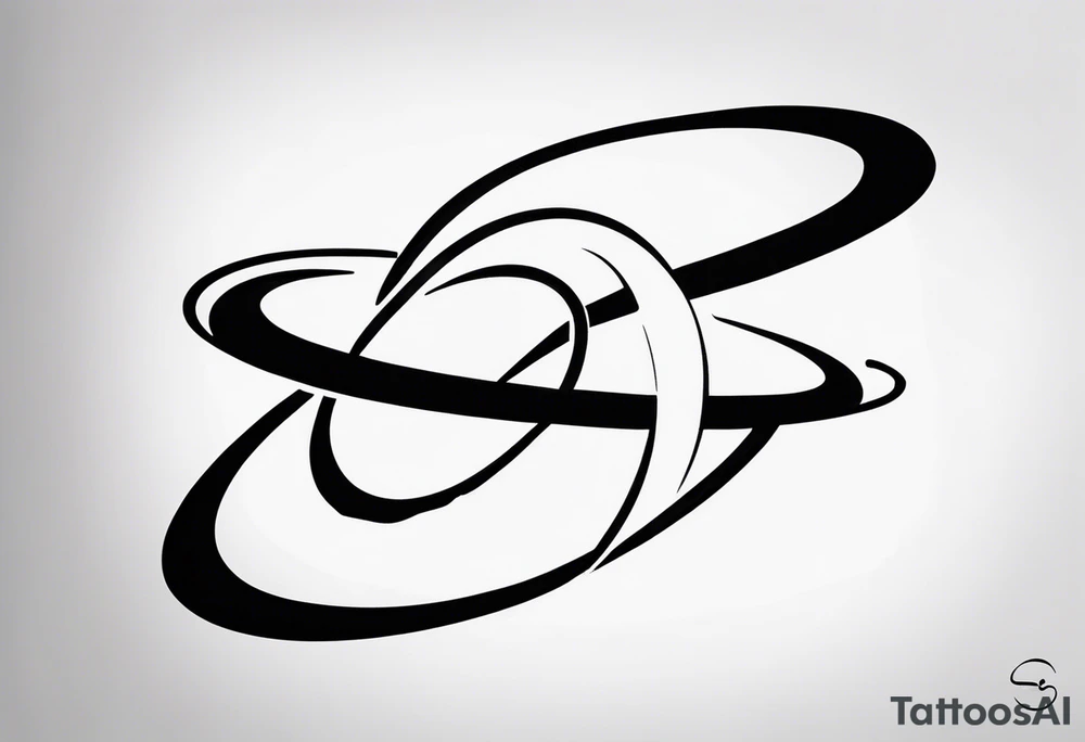 infinity Symbol saturn tattoo idea