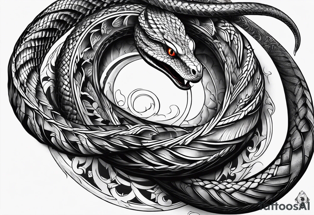 lucifer's snake tattoo idea