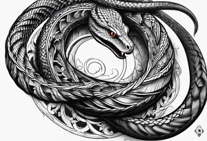lucifer's snake tattoo idea