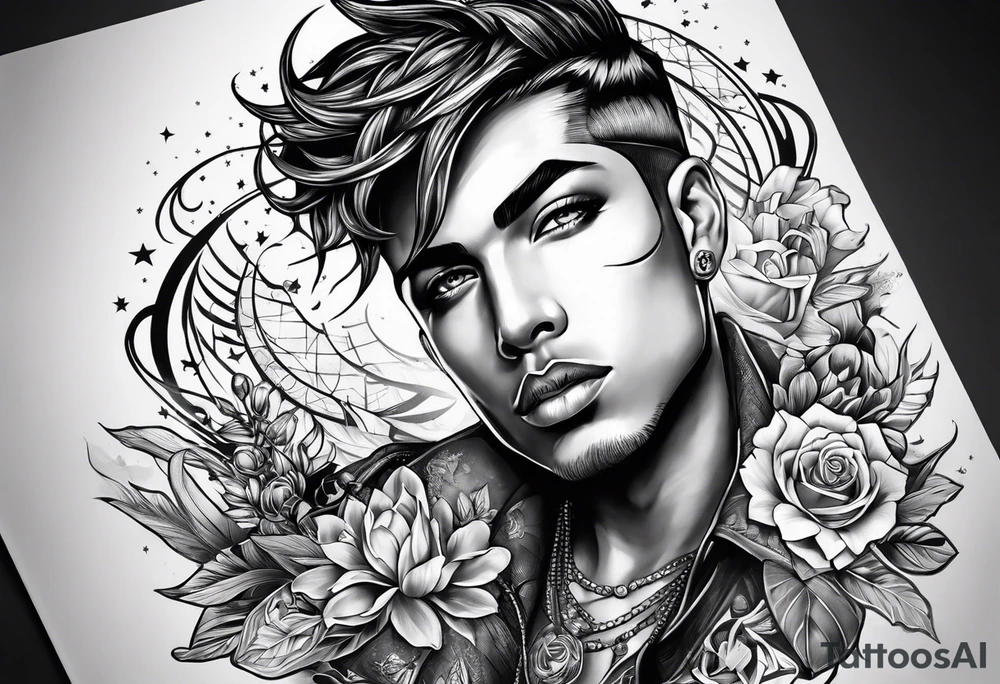Star Boy writing tattoo idea