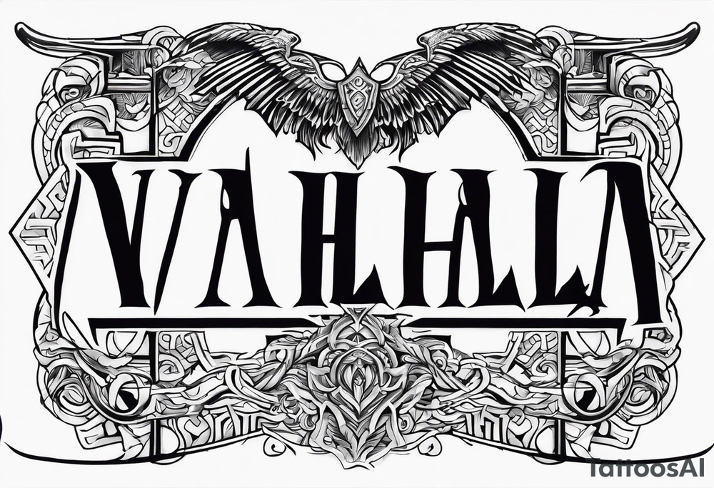Valhalla gods tattoo idea