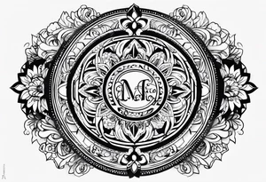 create a name tattoo with the name Jasmina tattoo idea