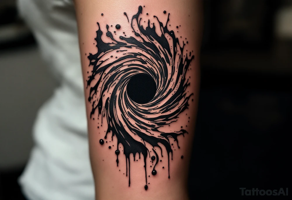 Black hole tattoo idea