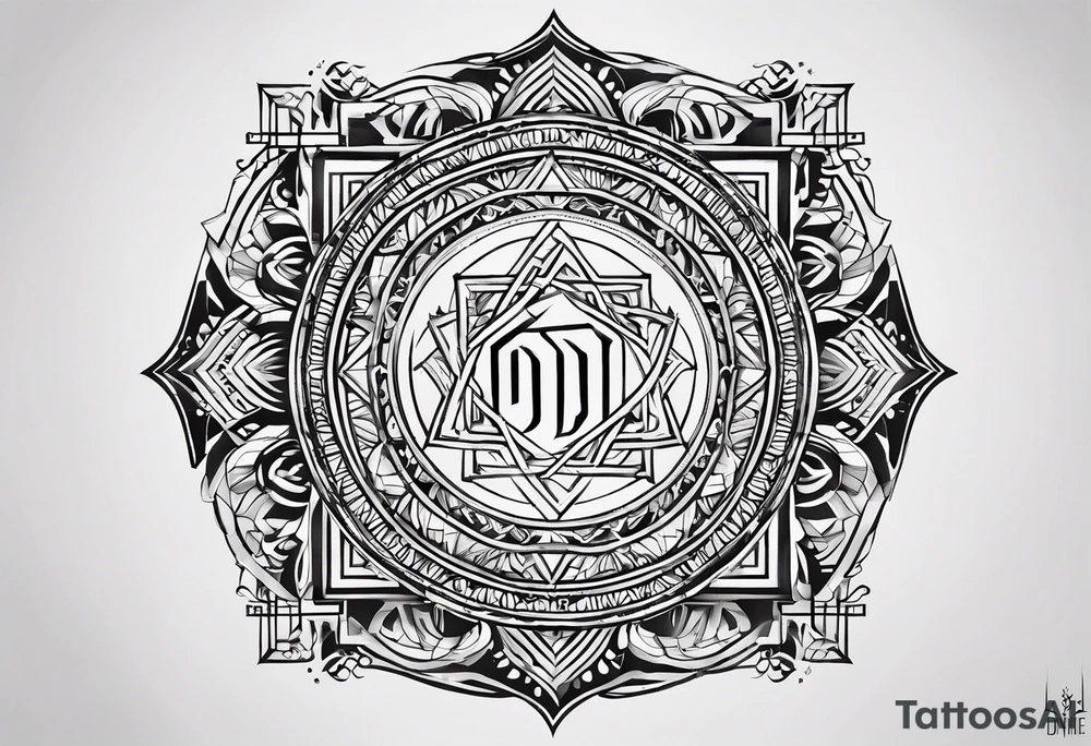 Hebrew phrase הרפו ודעו. Arm length for a female. Divine geometry tattoo idea Hebrew phrase הרפו ודעו. Arm length for a female. Divine geometry tattoo idea