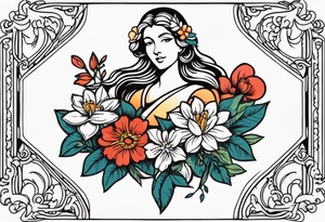 mercy
old school vintage simple traditional design surrounded by vintage flowers


bold color simple tattoo idea