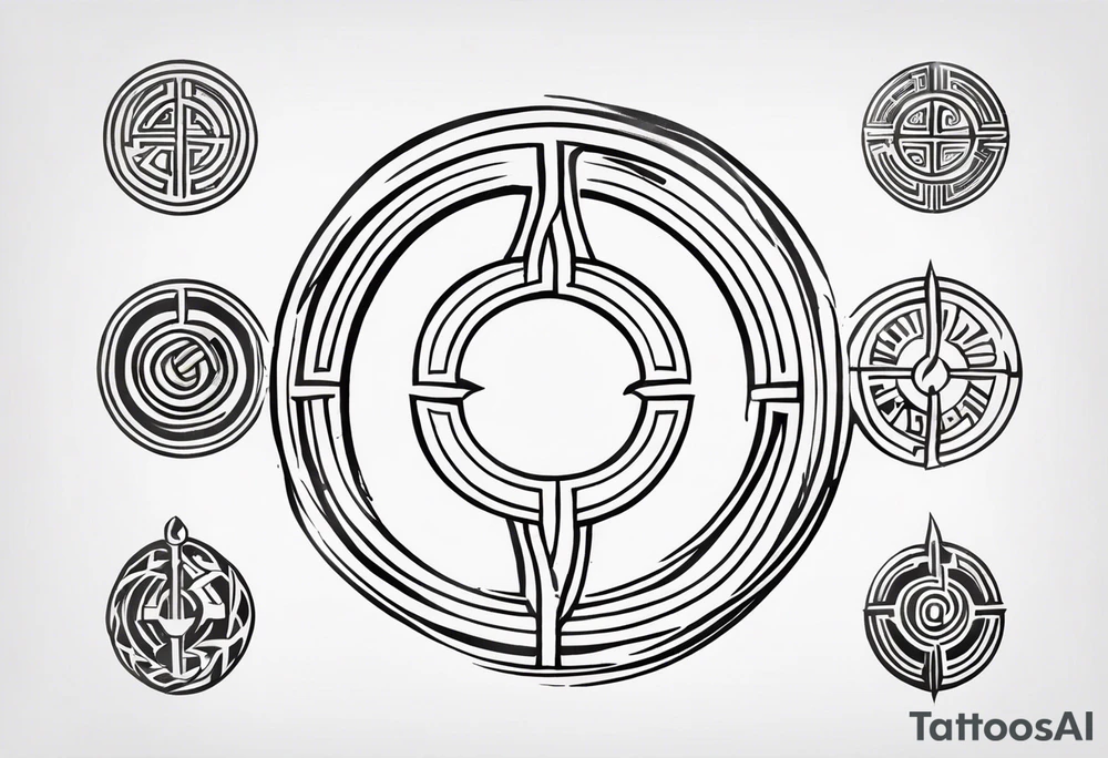 greek strength symbol tattoo tattoo idea