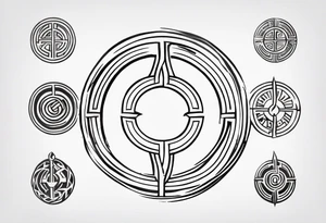 greek strength symbol tattoo tattoo idea