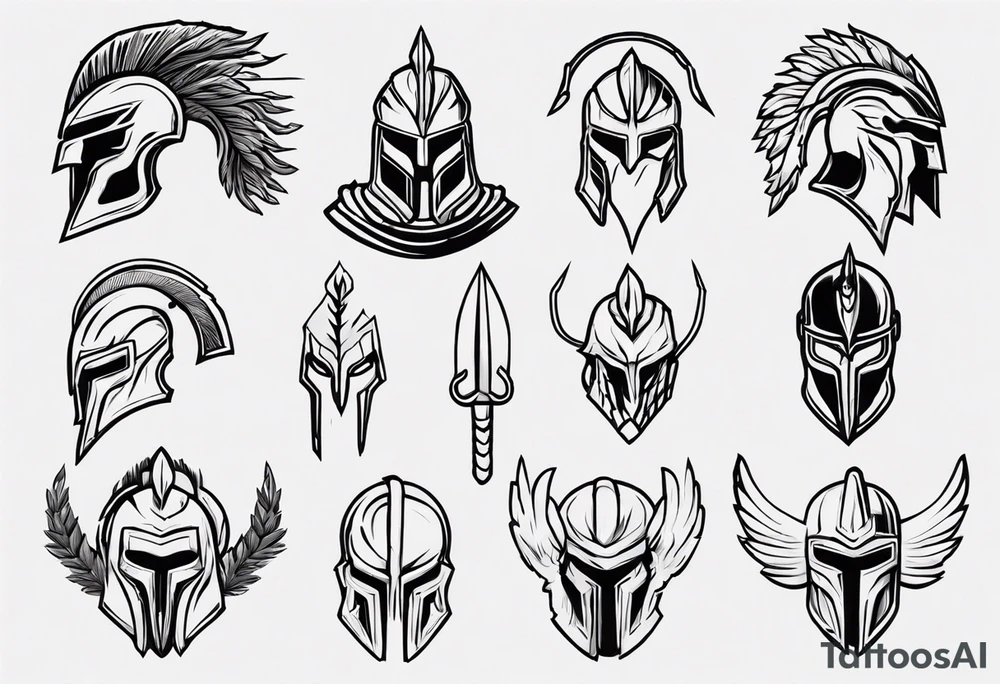 ultra-fine line linework vector of a spartan tattoo idea ultra-fine line linework vector of a spartan tattoo idea