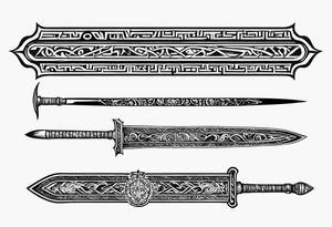 Valhalla sword tattoo idea