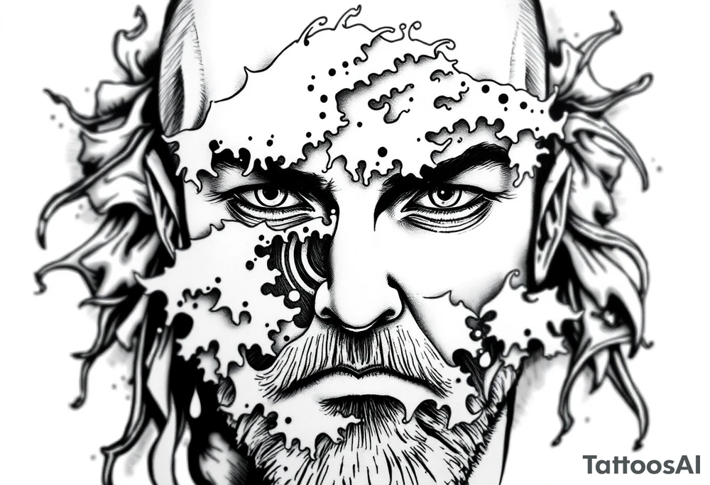 Roaming waves tattoo idea