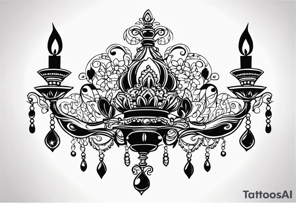 chandalier tattoo idea