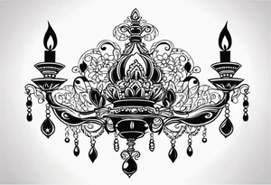 chandalier tattoo idea