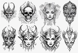 Elf, love, tattoo idea