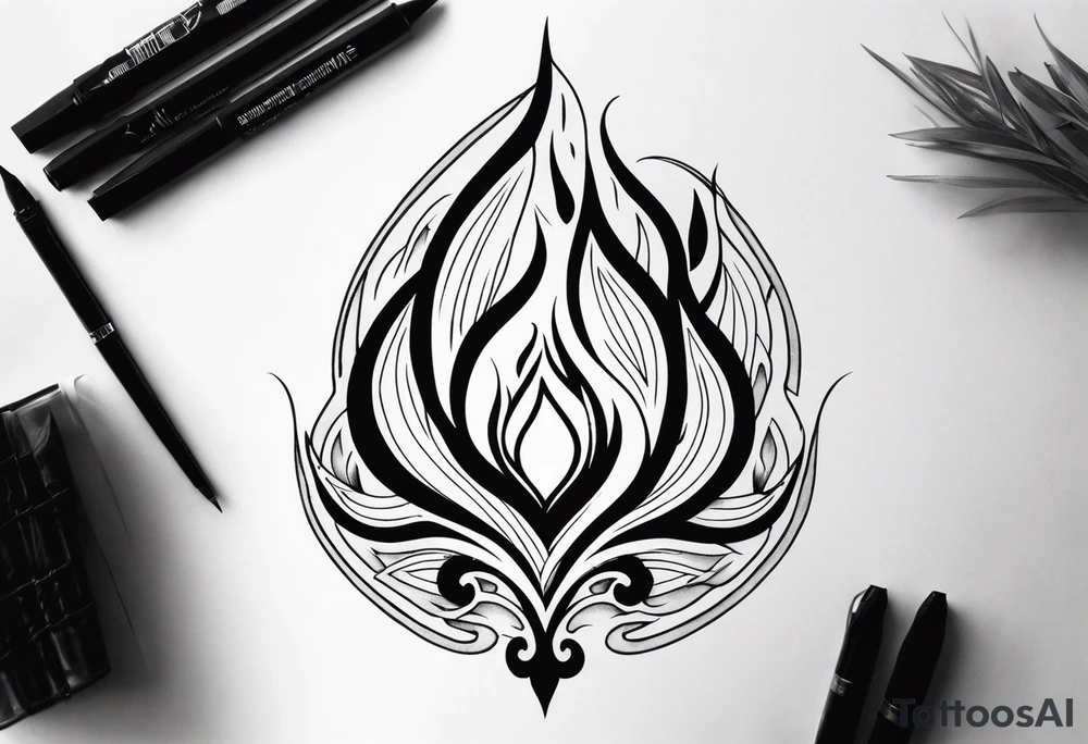 Flames tattoo idea