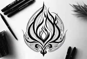 Flames tattoo idea