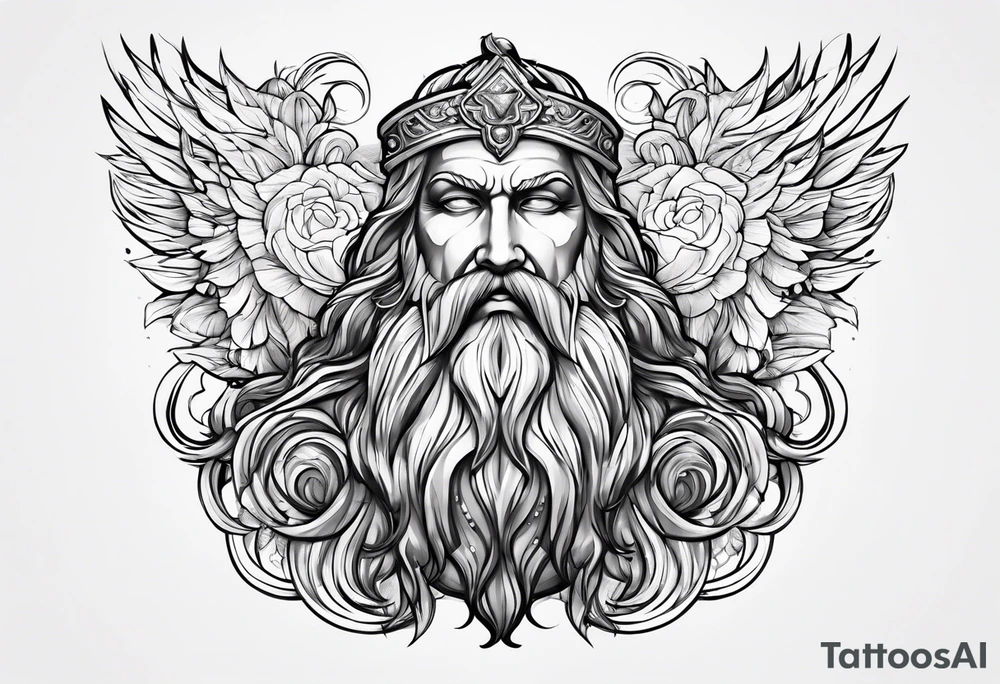 Zeus god tattoo idea