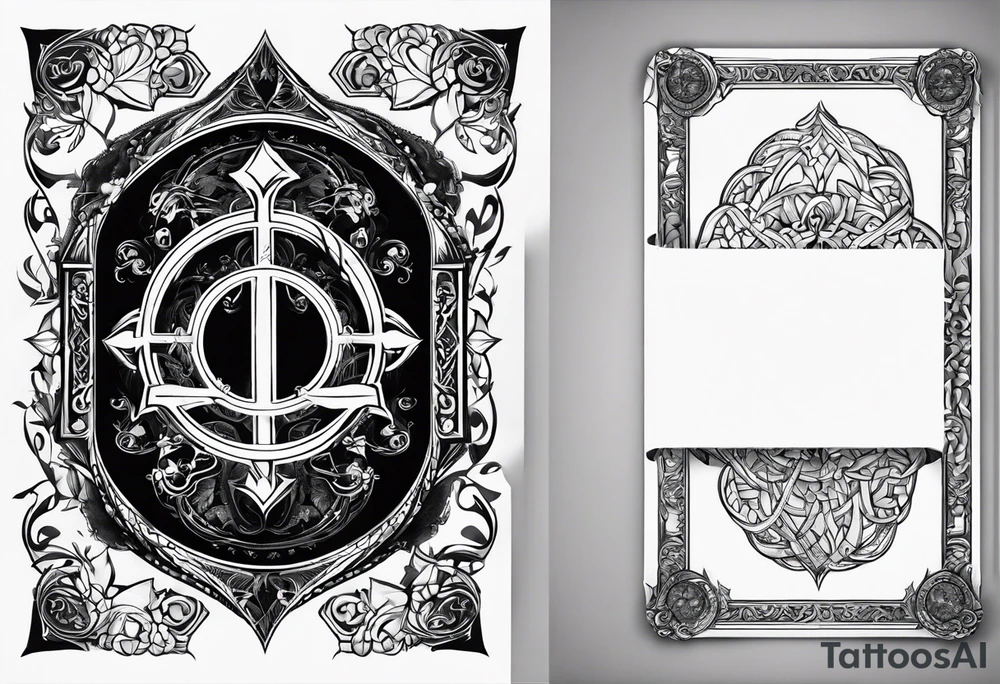 inside the card i want the rune fehu tattoo idea