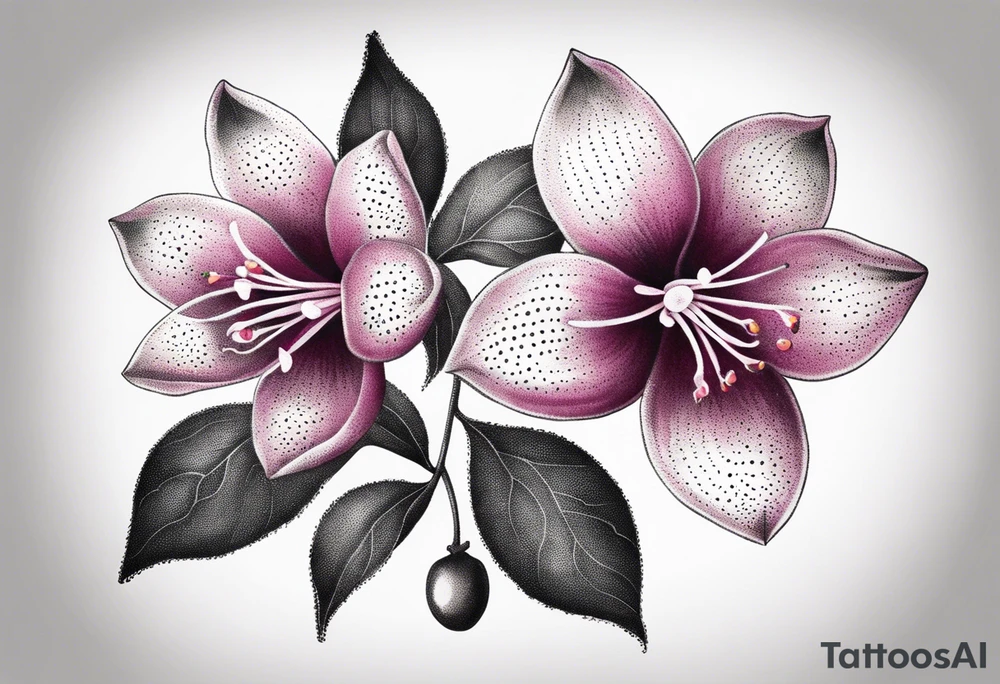 fuchsias riccartoni
small
simple 
just one flower tattoo idea