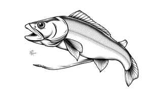 Fishing tattoo idea