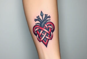 celtic knot heart tattoo idea