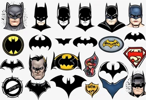 batman sleeve tattoo idea