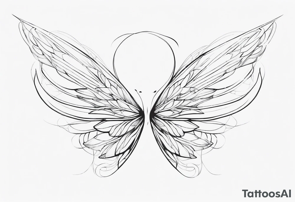 Fairy wings tattoo idea