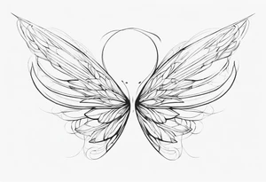 Fairy wings tattoo idea