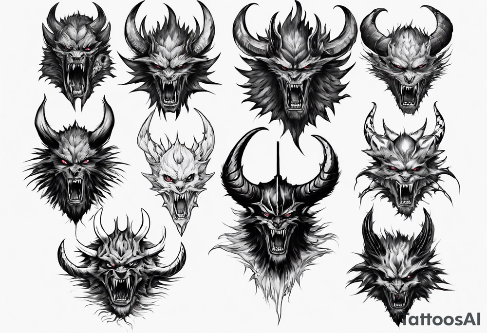 Berserk beast of darkness tattoo idea