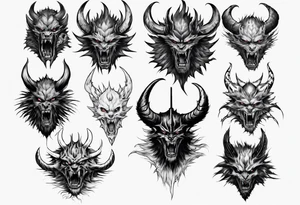 Berserk beast of darkness tattoo idea