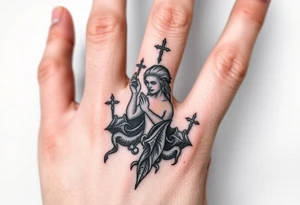 Finding peace in chaos within god tattoo idea