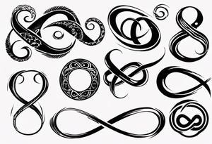 infinity symbol tattoo idea