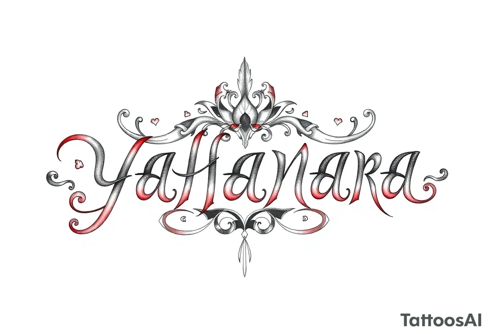 Name YAHANARA tattoo idea