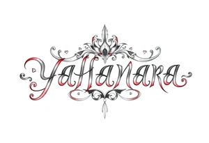 Name YAHANARA tattoo idea