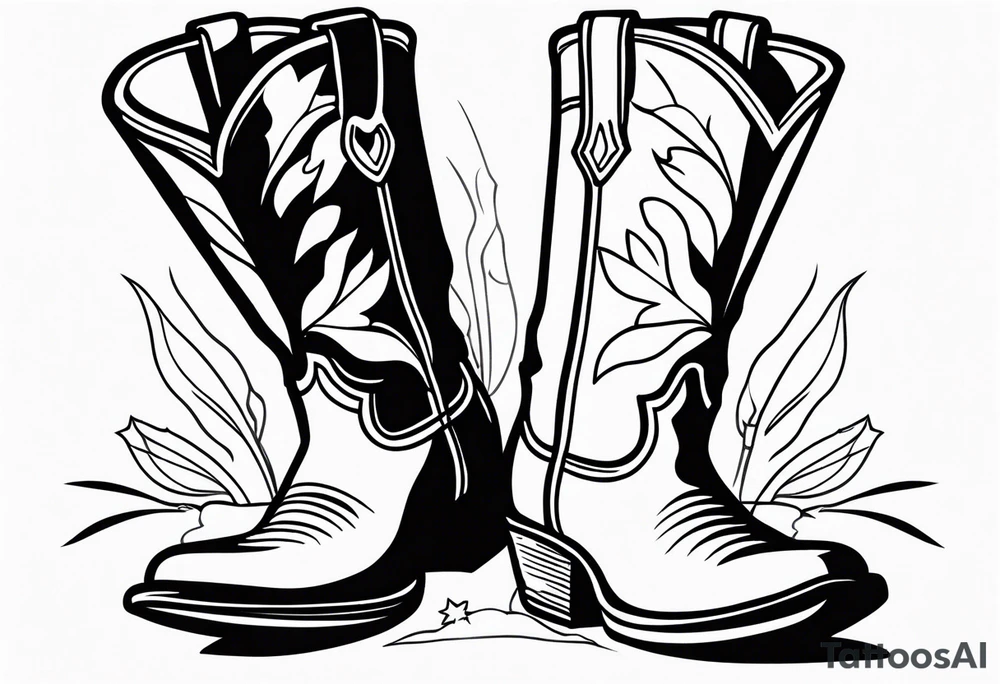 COWBOY BOOT tattoo idea