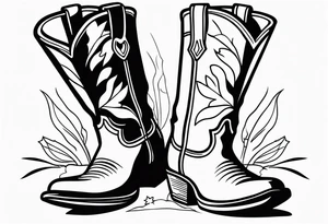 COWBOY BOOT tattoo idea