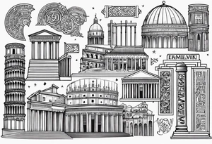 Name Roman for different languages tattoo idea