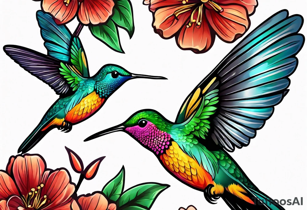 hummingbird tattoo idea