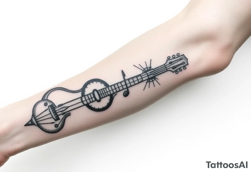 Music sleeve tattoo idea