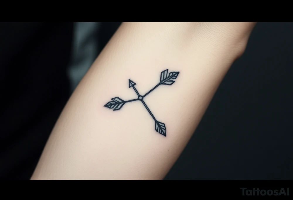 Bow arrow tattoo idea