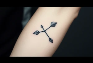 Bow arrow tattoo idea