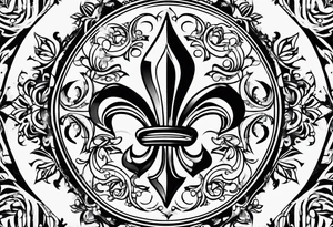 Fleur de lis tattoo idea