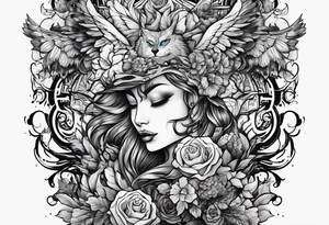 battle between life and death tattoo idea