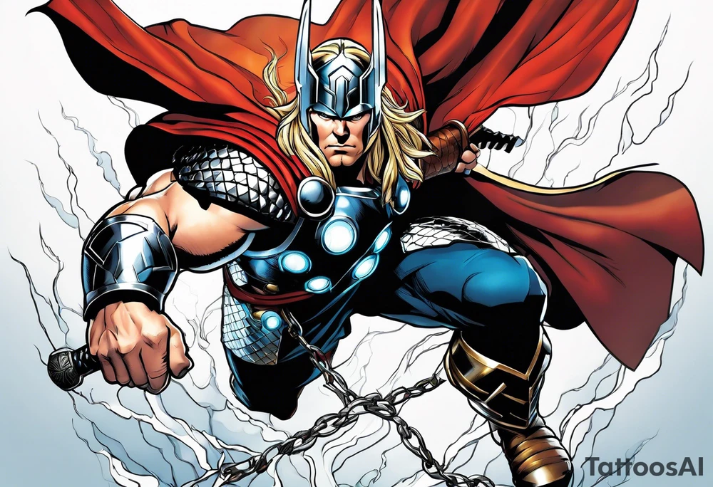 The Mighty Thor from current Marvel comics tattoo idea