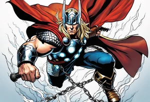 The Mighty Thor from current Marvel comics tattoo idea