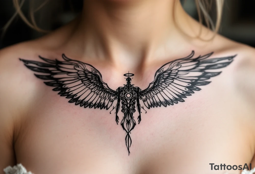 Angel tattoo tattoo idea